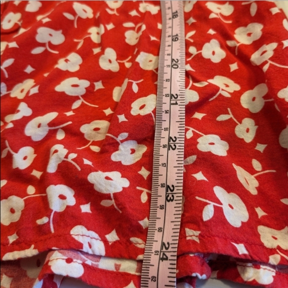 ❤️🤍 Anthropologie Maeve Sleeveless Rayon Button Front Floral Blouse, 8 - Picture 8 of 9